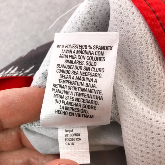 10" Aqua Gray White Stoked Floral Board Short - Picture 8 of 8